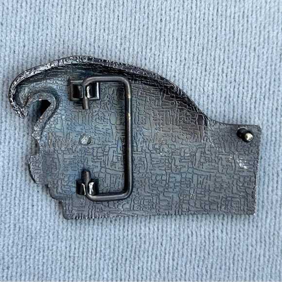 Vintage Harley-Davidson Motor Cycles Brass Belt Buckle - Picture 2 of 2